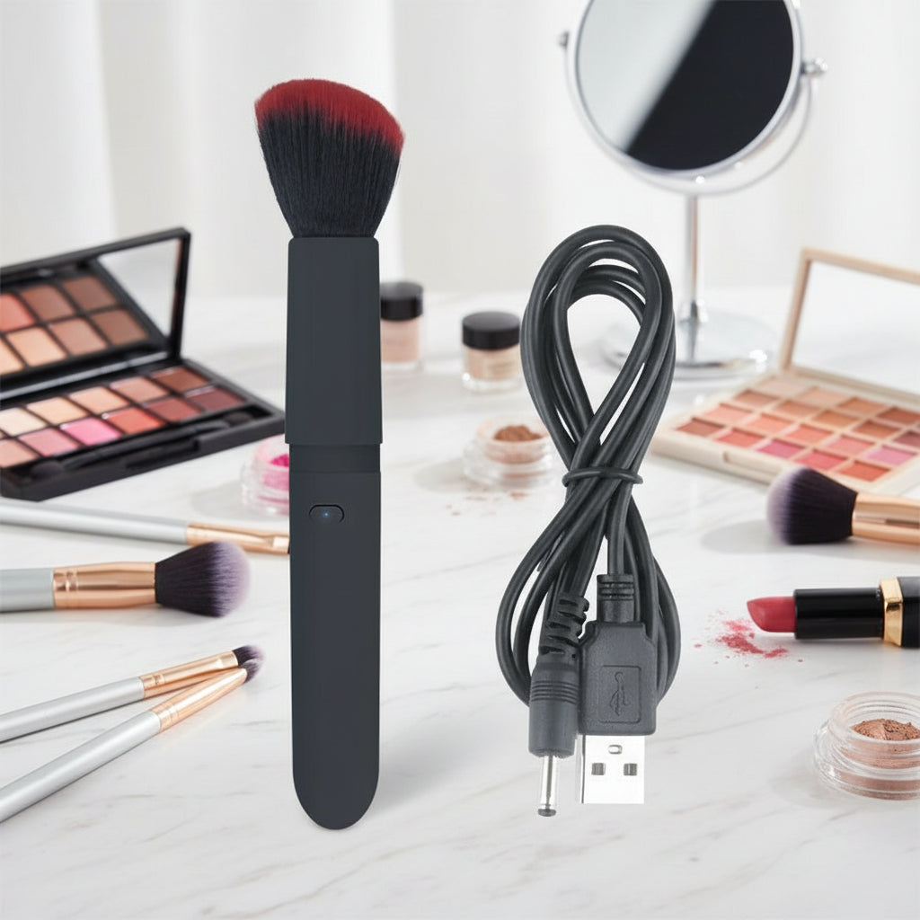 Wibrujący Pędzel do Makijażu z 10 Trybami